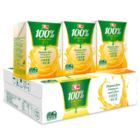 汇源果汁 100%橙汁 果汁饮料 200ml*24盒  整箱
