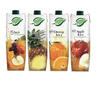 地中海塞浦路斯进口 普瑞达（PRIMA）100%果汁家庭装 1L×4瓶苹