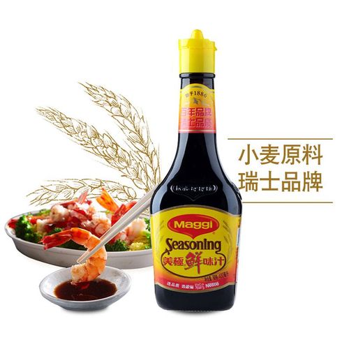 雀巢美极鲜味汁400ml美味鲜生抽酱油炒菜寿司凉拌调味料家用
